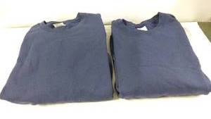 lot 70 image: Lot of 2 Clique Adult 2XL Navy Blue Sweatshirts