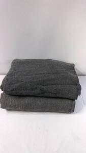 lot 79 image: Pair of Gray Wool Blankets