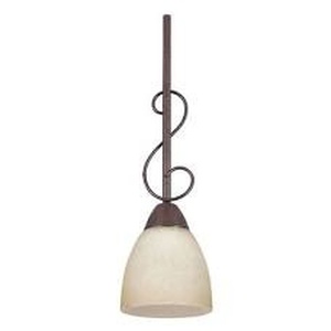 lot 99 image: Set of 2 SunSoft 5-18IN 1LT Tempst Stem Pendant Lighting Fixtures