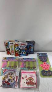 lot 178 image: Lot of Mixed Kids Items Including Stickers, Cups, and Holiday Crafts