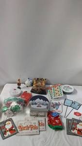 lot 185 image: Holiday Decor Collection - North Pole Theme with Signs, Stuffed Polar Bear, and More