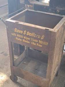 lot 99 image: ANCO Wiper Blade Refills logo Metal Rolling CartStand