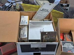 lot 158 image: Lot of  Heating & Cooling System Spill-Free Automotive Funnel, NAPA Gold Emission Control Filters, Wiper Snuggies