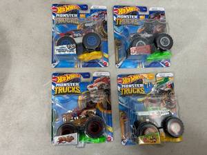 4 New Hot Wheels Monster Trucks
