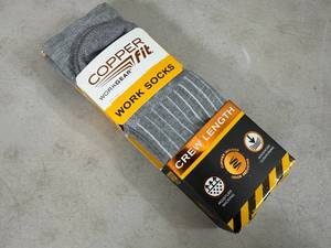 2 New Pairs Copper Fit Works Socks