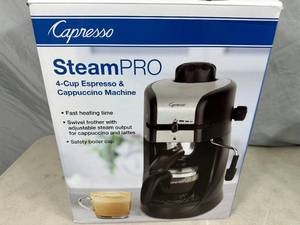 New Capresso Steam Pro Espresso  Cappuccino Machine with Frother