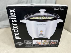 New Proctor Silex 10 Cup Rice Cooker and Steamer