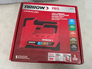 New Arrow Pro Lithium Ion Cordless Staple Gun with Charger