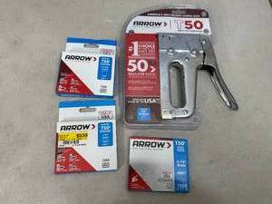 New Arrow T50 Stapler and Staples