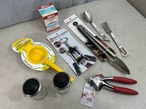 New Kitchen Items, Garlic Press, Lemon Press, Wine Opener, Flatware, and More