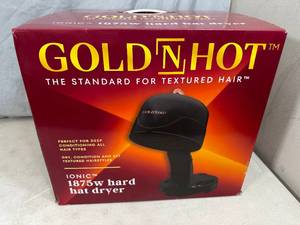 New Gold N Hot 1875 Hard Hat Hair Dryer