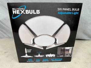 New Six Panel Hex Bulb LED Light Bulb