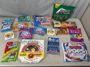 Assorted Candy, Tootsie Rolls, Gummy Novelty Candy, Andes Mints, and More