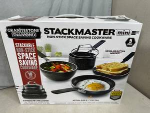 New 5 pc Granitestone Non Stick Cookware Set