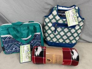 New Lunch Bags, Fleece Throw Blanket