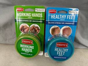 New OKeefes Working Hands and Healthy Feet Cream