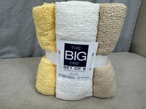 6 New Big One Wash Cloths