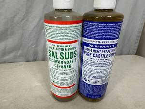2 New Bottles of Dr. Bronners Liquid Soap