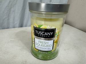 New 18 oz Tuscany Premium Candle with Essential Oils