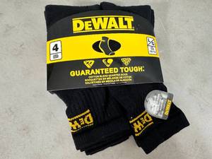 4 New Pairs Dewalt Work Socks