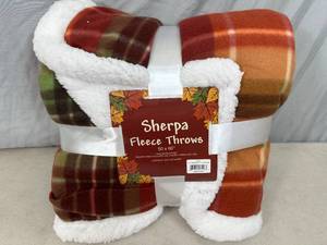 New Sherpa Fleece Throw Blanket