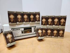 lot 225 image: Brand New BULBRITE Commercial Grade String Light Set wVery Cool Nostalgic Loop Bulbs