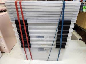 lot 249 image: Lot of 7 Heavy Duty IRIS USA Weathertight Storage Boxes wLids - 62 Quart