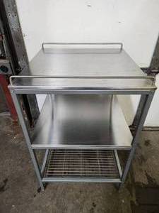lot 259 image: Stainless Steel Top Commercial KitchenBakery Table