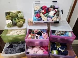 lot 267 image: Excellent MASSIVE Lot of Quality Brand New Yarn & Knitting Material #1