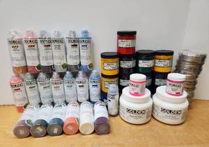 lot 270 image: Large Lot of Quality Brand New Acrylic Paint Pigment etc