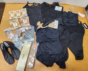 lot 288 image: Large Group of Brand New DanceBallet Wear Outfits Shoes etc