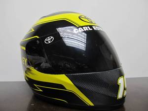 lot 22 image: Mint Condition Life-Size CARL EDWARDS Toyota Racing Helmet