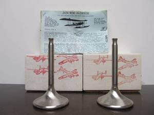lot 23 image: 2 NOS Vintage Original WW2 Fighter Plane Engine Intake Valves