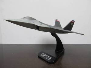 lot 26 image: Very Cool Lockheed - Boeing F22 Raptor Painted Wood Display Model