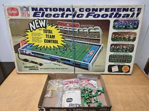 lot 79 image: Awesome Vintage Tudor PACKERS VS VIKINGS Electronic Football Game Set