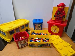 lot 98 image: Lot of Assorted LEGO & Lego Containers