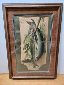 lot 142 image: Framed Original Antique KLAUER Mfg Company Hardware Advertising Piece
