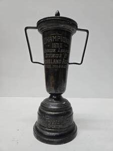 lot 327 image: Awesome Vintage Champions 1930 Trophy - Groveland Aces - Minnesota Sporting Goods Company