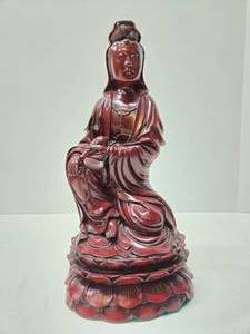 lot 332 image: Highly Detailed Vintage Seated Buddha Figure