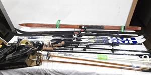 lot 399 image: Nice Estate Lot of Cross Country Skis Boots & Poles