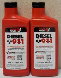 (2) Power Service Diesel 911 For Winter Emergencies - Treats Up To 100 Gallons