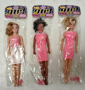 (3) JA-RU Fashion Girl Dolls (View Photos)