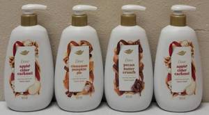 Dove  (4) 12 FL OZ Bottles  Limited Edition Hand Wash - Fall Scents