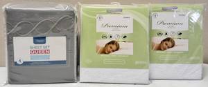 (1) Interiors by Design Sheet Set - Queen & (2) Protect A Bed - Premium Pillow Protectors