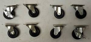 (8) Caster Wheels - 2 With Locks (View Photos)