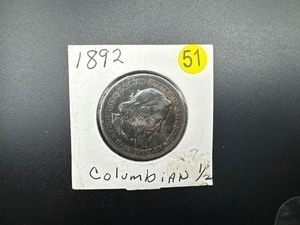 1892 Columbian Expo Commemorative Silver Half Dollar