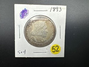 1893 Columbian Expo Commemorative Silver Half Dollar