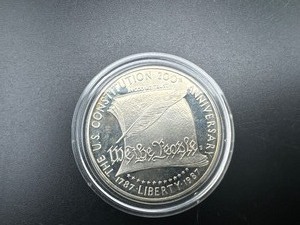 1987-S  PROOF Silver Constitution Commemorative Silver Dollar