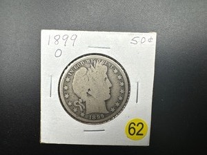 1899-O Silver Barber Half Dollar