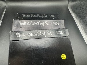 3 US Mint Proof Sets 1973, 1974, and 1976.